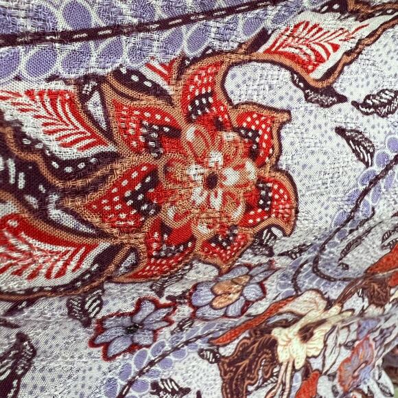 Knox Rose Maxi Dress Purple Haze Floral Short Flutter Sleeve Pockets Flowy Sz XL - Picture 6 of 8